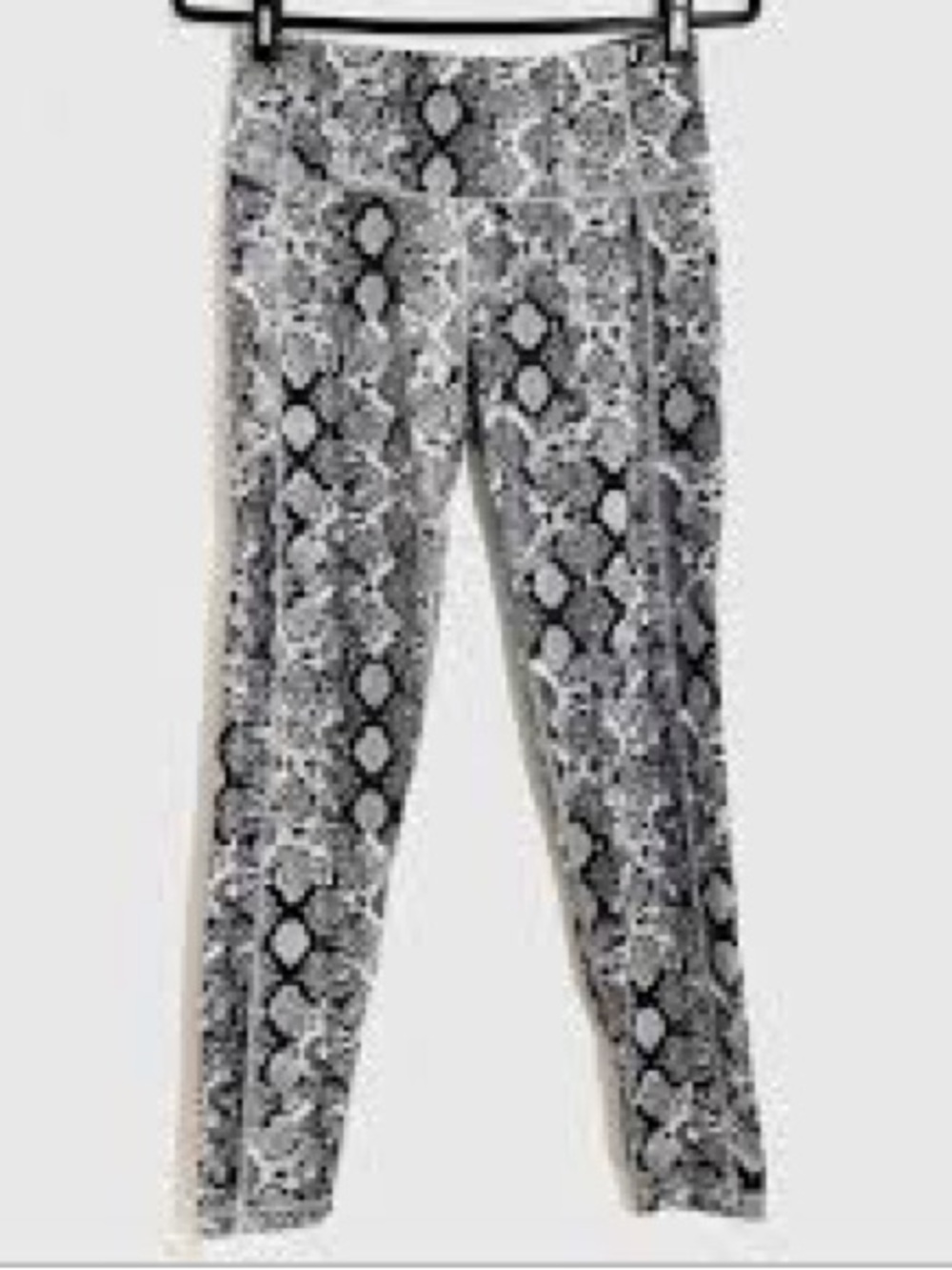 Victoria's Secret Black & White Snake-Print Leggings